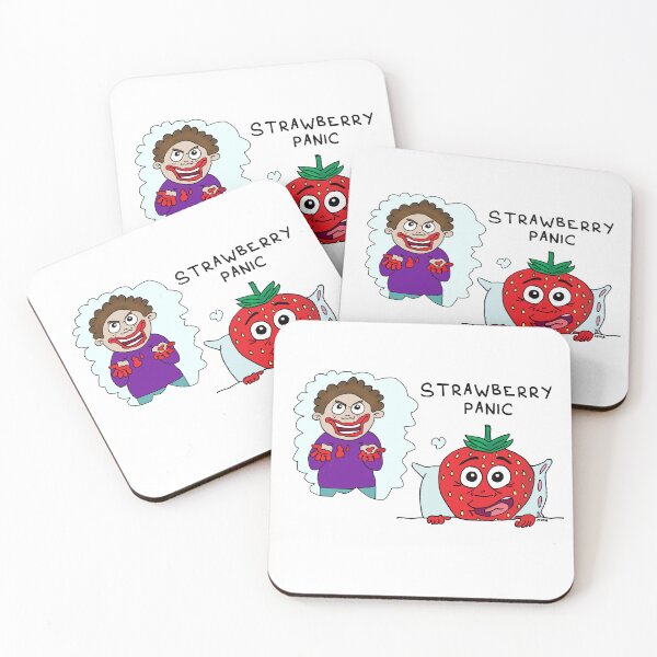 Item preview, Strawberry Panic – Funny Fruit Nightmare Art designed and sold by MyxaART.