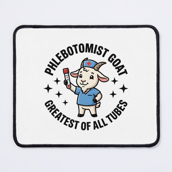 Item preview, Funny Cute Goat Phlebotomist Nurse Greatest Of All Tubes Medical Lab Tech Design for National Phlebotomist Recognition Week designed and sold by ClinicalHubs.