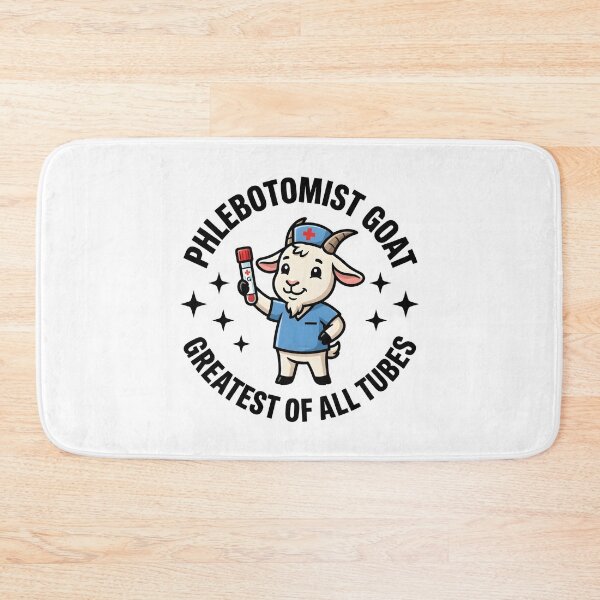 Item preview, Funny Cute Goat Phlebotomist Nurse Greatest Of All Tubes Medical Lab Tech Design for National Phlebotomist Recognition Week designed and sold by ClinicalHubs.