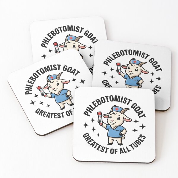 Item preview, Funny Cute Goat Phlebotomist Nurse Greatest Of All Tubes Medical Lab Tech Design for National Phlebotomist Recognition Week designed and sold by ClinicalHubs.