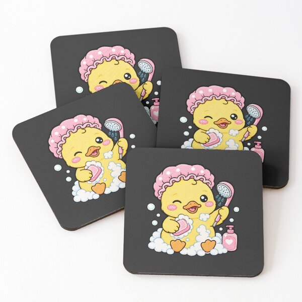Item preview, Shower Duck Cute Kawaii Cartoon Design designed and sold by ColorSplash123.