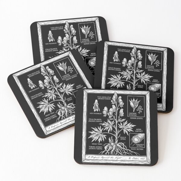 Item preview, Bram Stoker Wolfsbane - Dracula Botanical Study - Dark Academia designed and sold by nbg2012.