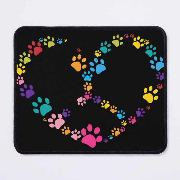 Item preview, Dog Paw Print Heart Peace Sign Dog Lovers designed and sold by OlyvieArt.