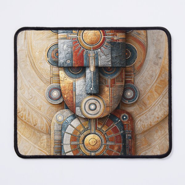 Item preview, Dot Art - Giant guardian statue in the desert designed and sold by Made-by-Gus.
