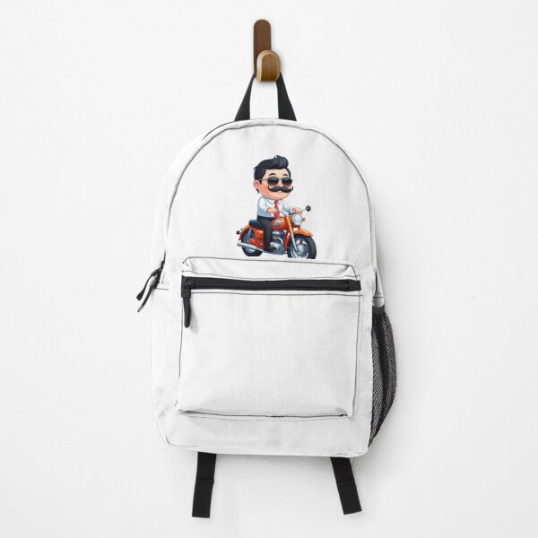 Item preview, Cool Biker Dude - Cartoon Motorcycle Man designed and sold by OneCklick.
