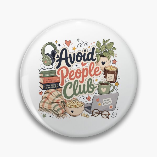 Item preview, Avoid People Club Introvert Humor Cozy designed and sold by HandicraftArt.