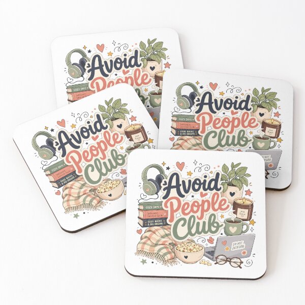 Item preview, Avoid People Club Introvert Humor Cozy designed and sold by HandicraftArt.