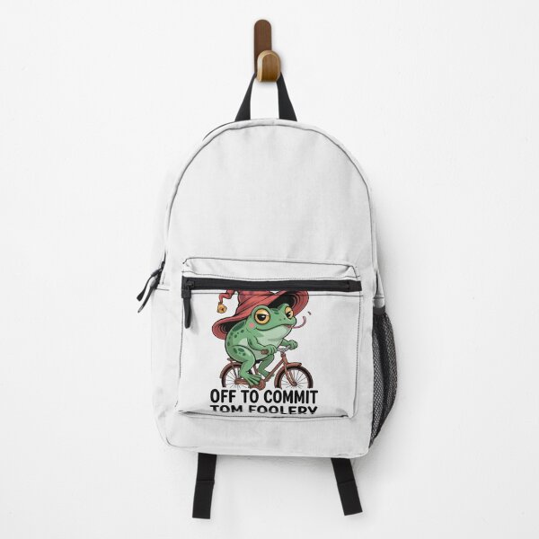 Item preview, Off to Commit Tomfoolery | Frog Wizard on Bicycle designed and sold by ZyxDes.