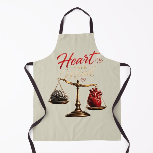 Item preview, Heart Over Mind – Romantic Love Quote Design for Couples designed and sold by JagrDesigns.
