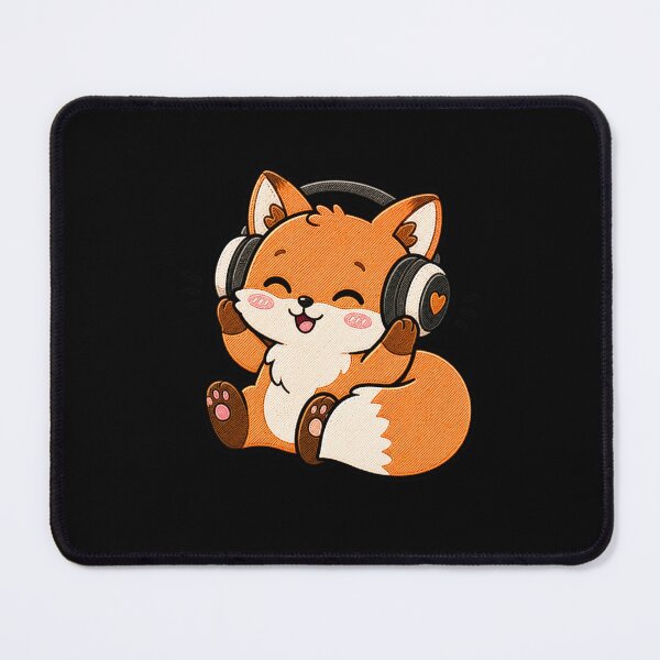 Item preview, Music Fox Cute Kawaii Cartoon Design designed and sold by ColorSplash123.