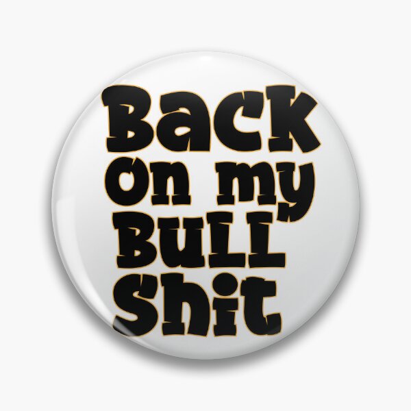 Item preview, Back On My Bullshit Bold Bubble Graffiti Typography Streetwear Design designed and sold by DesignArtist.ia.