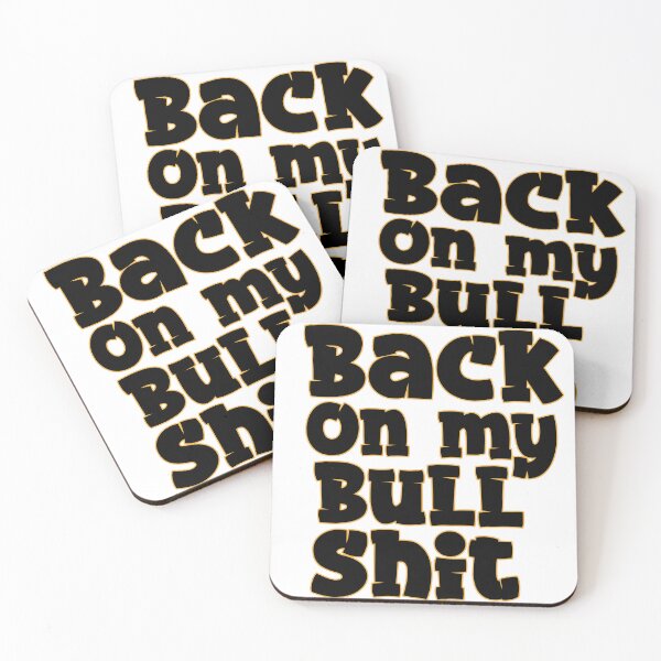 Item preview, Back On My Bullshit Bold Bubble Graffiti Typography Streetwear Design designed and sold by DesignArtist.ia.