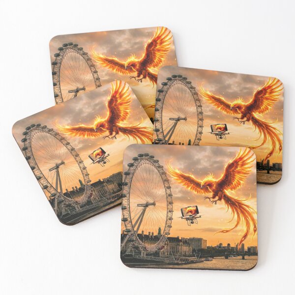 Item preview, Phoenix Rising Over London designed and sold by MagicMood Creations.