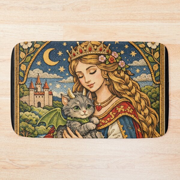 Item preview, Fantasy Folk Princess with Dragon Cat designed and sold by doinitzart.