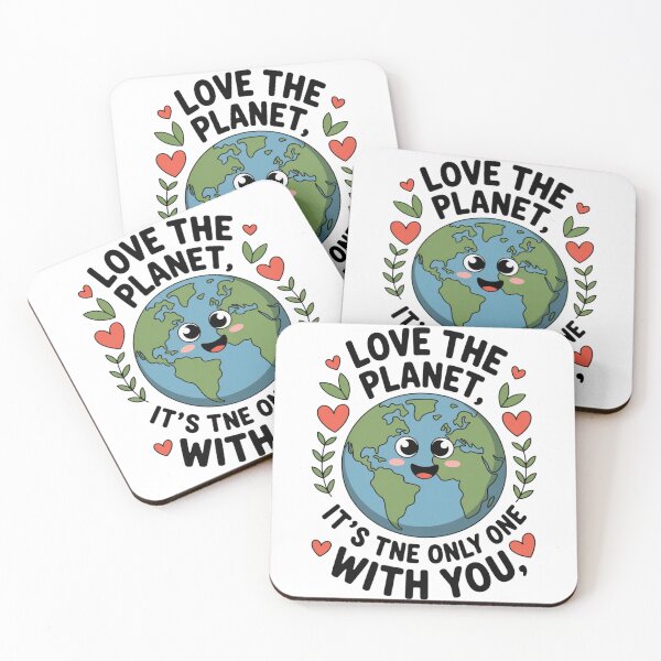 Item preview, Kawaii Smiley Earth Hearts Leaf Vine Nature Love T-Shirt designed and sold by proearth2022.