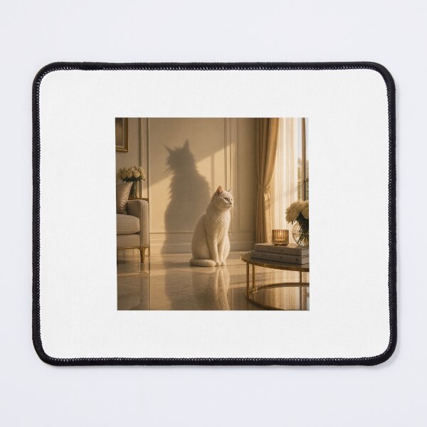 Item preview, Shadow Self White Cat designed and sold by LovelyCatGalaxy.