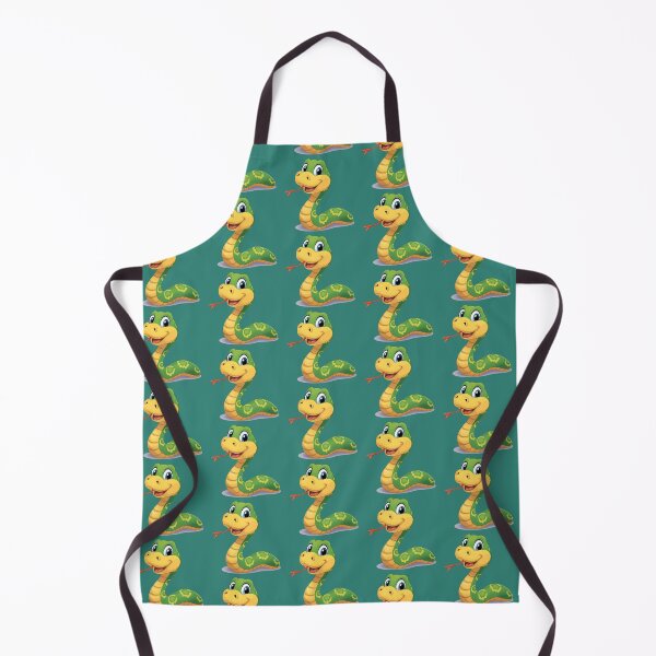 Item preview, Smiling green snake, cartoon style designed and sold by Art70shop.