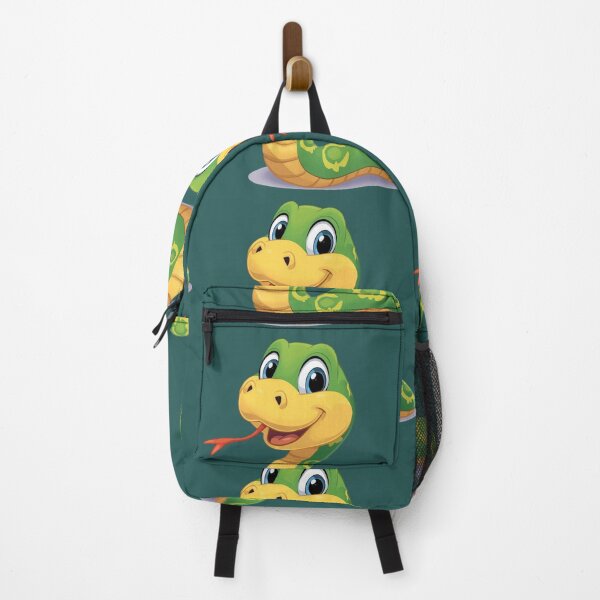 Item preview, Smiling green snake, cartoon style designed and sold by Art70shop.