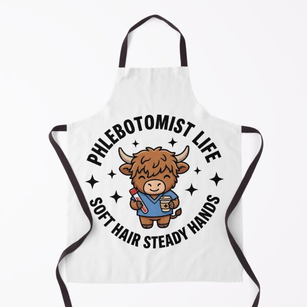 Item preview, Funny Highland Cow Phlebotomist Life Cute Medical Lab Tech Design for National Phlebotomists Recognition Week designed and sold by ClinicalHubs.