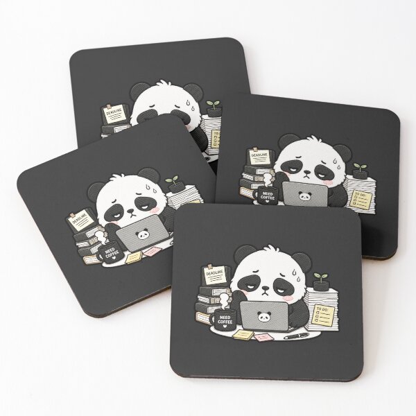 Item preview, Work Panda Cute Kawaii Cartoon Design designed and sold by ColorSplash123.