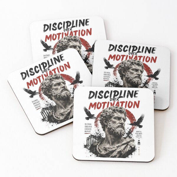 Item preview, Discipline Over Motivation –Motivational Streetwear Design designed and sold by CreativeTag.