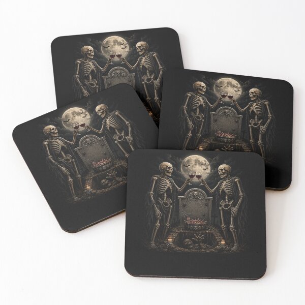 Item preview, Gothic Skeleton Wine Halloween Graveyard  Aesthetic Design designed and sold by MotylekAnia.