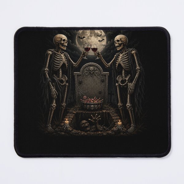 Item preview, Gothic Skeleton Wine Halloween Graveyard  Aesthetic Design designed and sold by MotylekAnia.