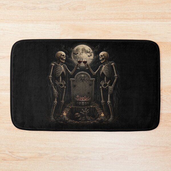 Item preview, Gothic Skeleton Wine Halloween Graveyard  Aesthetic Design designed and sold by MotylekAnia.