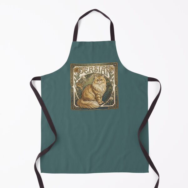 Item preview, Persian Cat Art Nouveau – Elegant Vintage Cat Art designed and sold by Comfort-shirt.