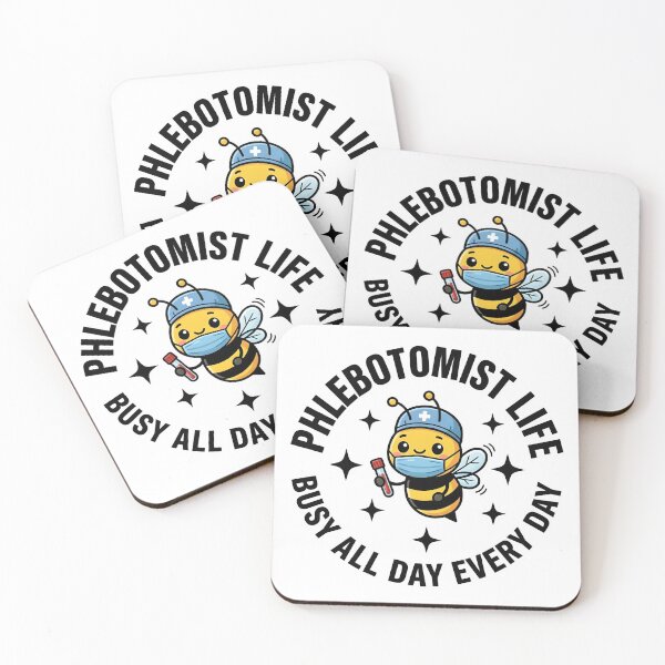 Item preview, Funny Cute Bee Phlebotomist Life Busy All Day Every Day Nurse Lab Tech National Phlebotomist Recognition Week Design designed and sold by ClinicalHubs.