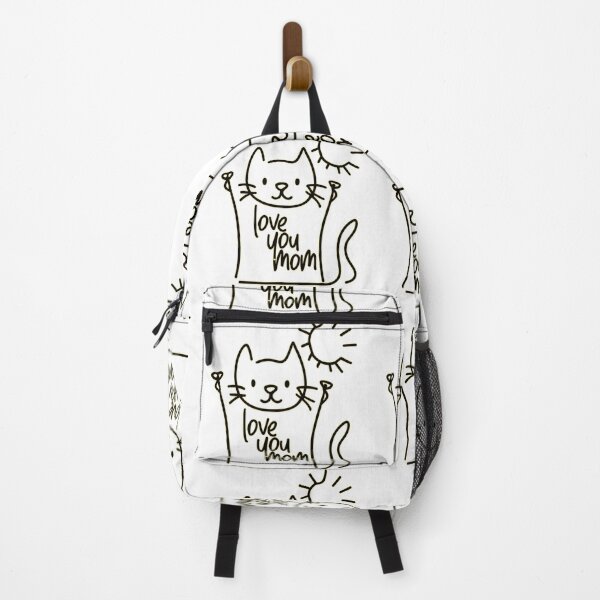 Item preview, Love You Mom Minimalist Gold Line Art Cat and Sun Design designed and sold by DesignArtist.ia.
