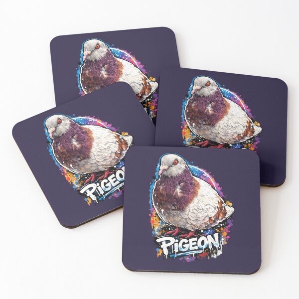 Item preview, Pigeon - Street Art - Graffiti Style - Funky - Colourful Bird designed and sold by Deas Creations.