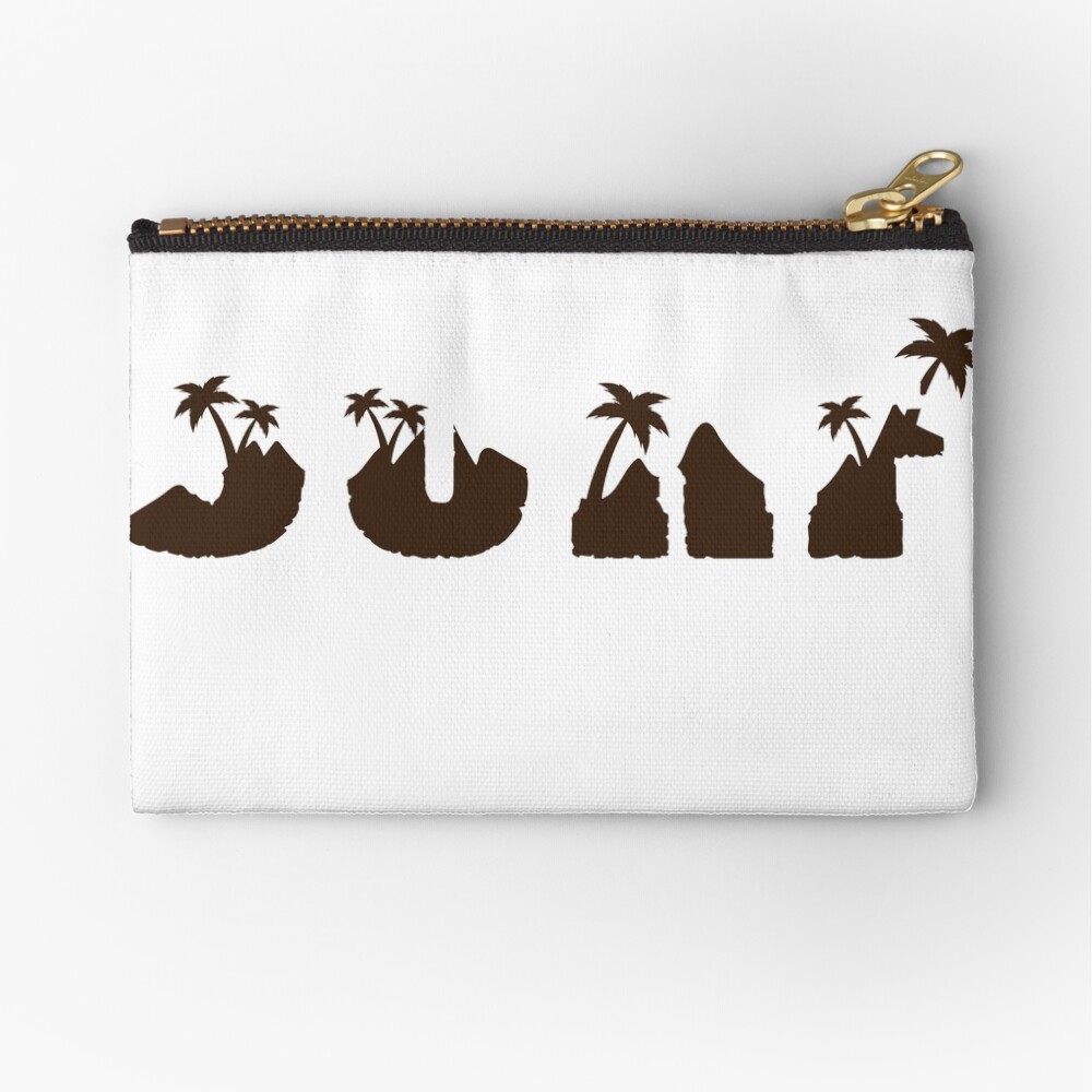 Fresh Hawaiian Style Tshirt Design Surfing Zipper Pouch