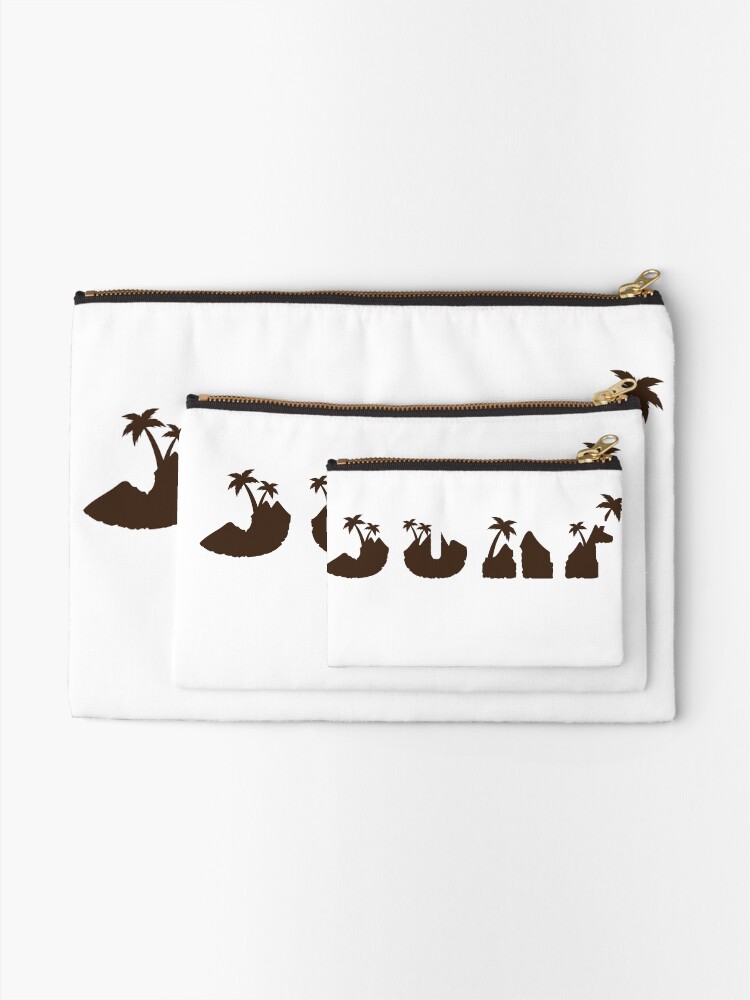 Alternate view of Fresh Hawaiian Style Tshirt Design Surfing Zipper Pouch