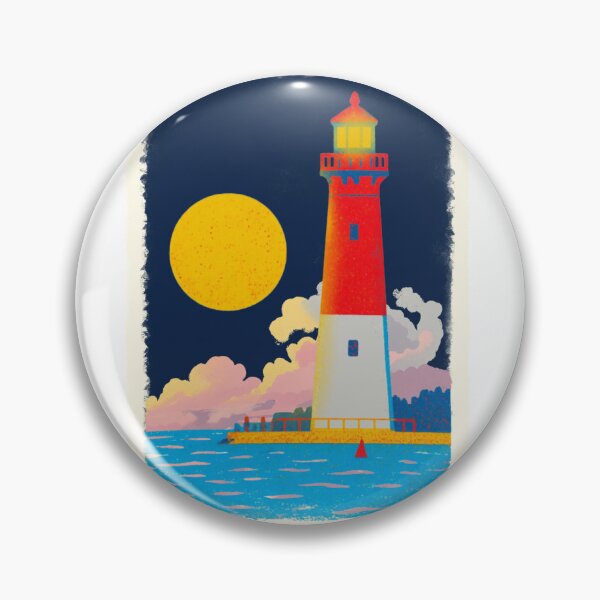 Item preview, Barnegat Lighthouse, Barnegat Lighthouse full moon  designed and sold by Madzilla Wear.