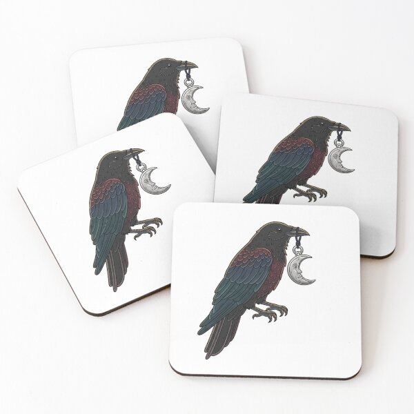 Item preview, Crow Moonlit Golf Charm Gift designed and sold by IllumeInk.