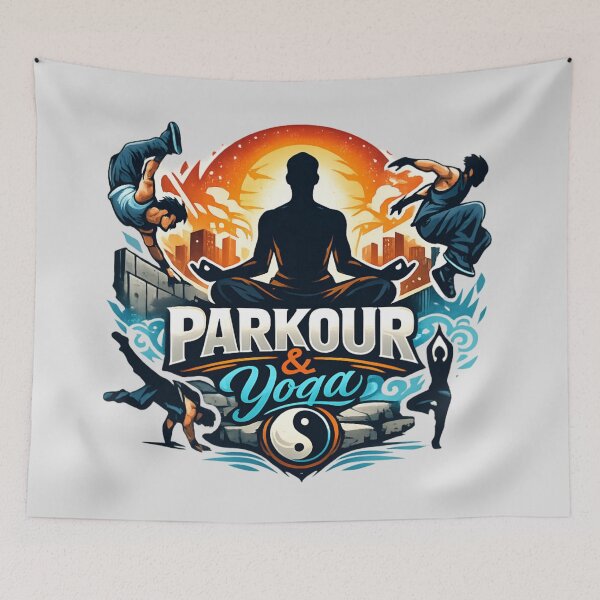Item preview, Urban Flow Fusion – Parkour and Yoga Balance vintage retro designed and sold by SidTastic .
