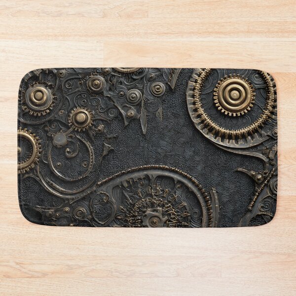 Item preview, Steampunk 3D Cog Black Pattern Grungy designed and sold by GrinGalore.
