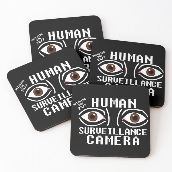 Item preview, Human Surveillance Camera Dry Humor designed and sold by CDPrintsDesigns.