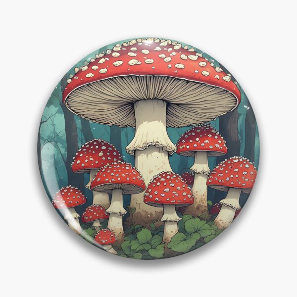 Item preview, Amanita Muscaria Forest – Vintage Mushroom Cottagecore Art designed and sold by creativepers.