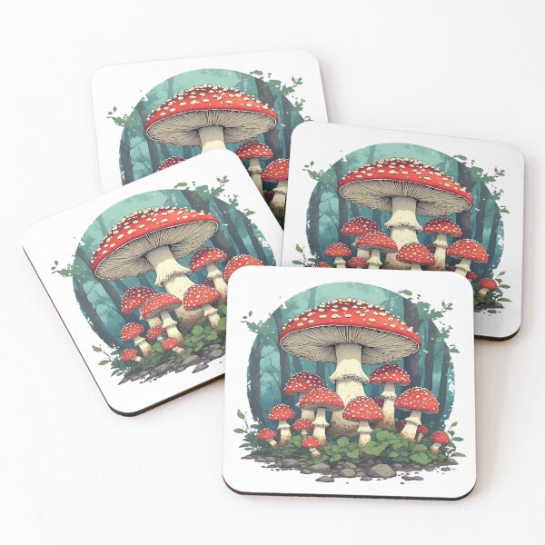 Item preview, Amanita Muscaria Forest – Vintage Mushroom Cottagecore Art designed and sold by creativepers.