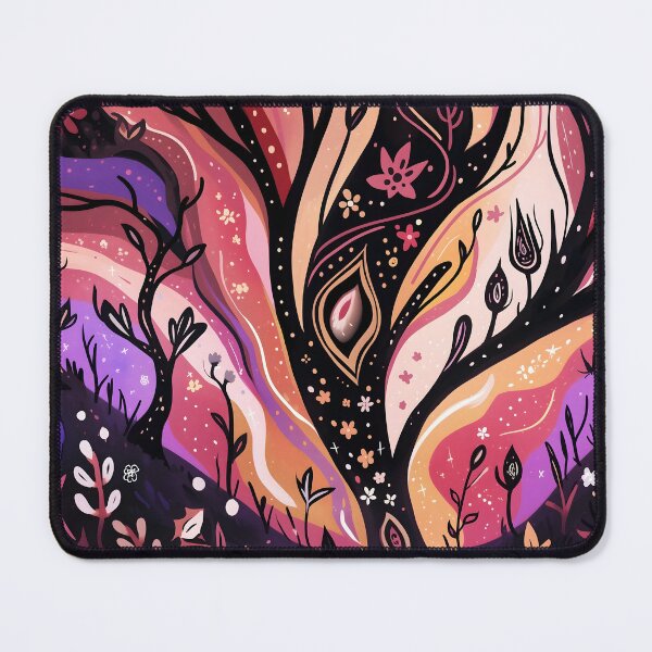 Item preview, Whimsical Magical Forest Glowing Night Illustration designed and sold by LuminousFoundry.