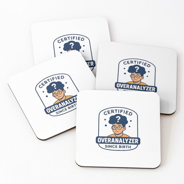 Item preview, Certified Overanalyzer designed and sold by PeterskyDesign.