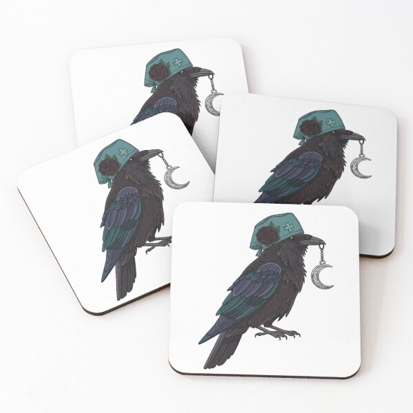 Item preview, Raven Black Rose Scrub Cap Gift designed and sold by IllumeInk.