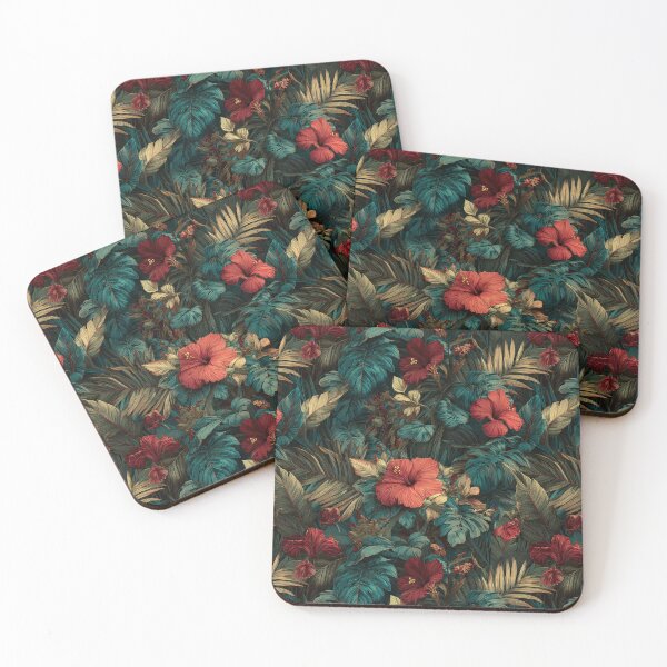 Item preview, Vibrant Tropical Floral Texture  - Birthday Flower Print  - Dad Fathers Day Gifts designed and sold by RoyalStarsPatts.