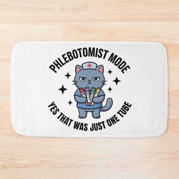 Item preview, Funny Cat Phlebotomist Mode Nurse Meme Design for National Phlebotomists Recognition Week designed and sold by ClinicalHubs.