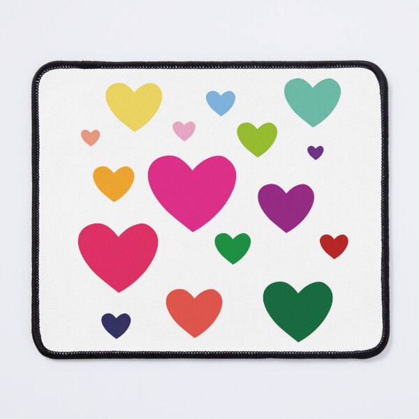 Item preview, Colourful Mixed Sizes Hearts Vector designed and sold by Vector Woofs.