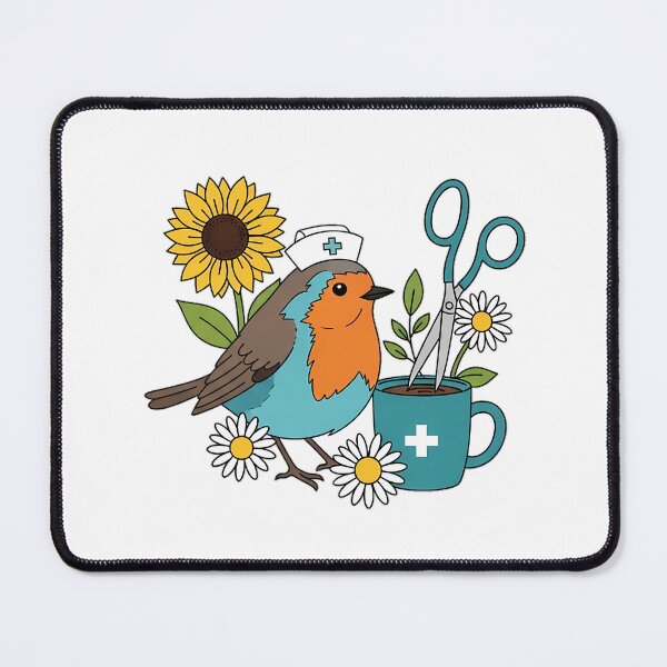 Item preview, Robin Coffee Mug and Nurse Scissors Gift designed and sold by pumsquare.