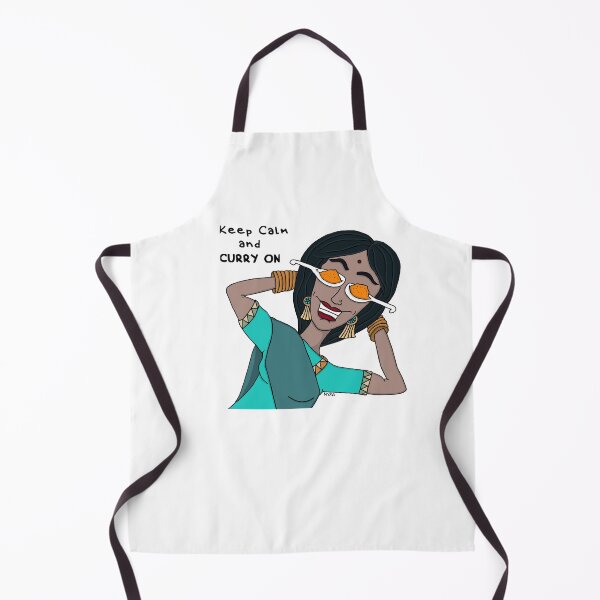 Item preview, Keep Calm and Curry On – Funny Spicy Girl Pun designed and sold by MyxaART.