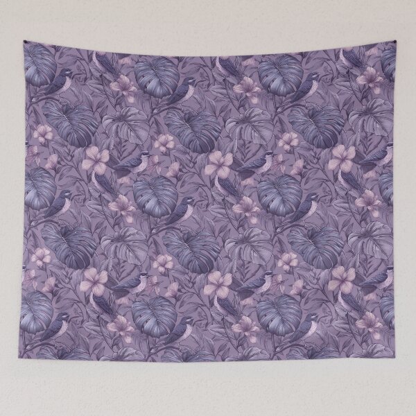 Item preview, Graceful Tropical Floral Texture  - Birth Flower Motif  - Gifts For Couples designed and sold by RoyalStarsPatts.
